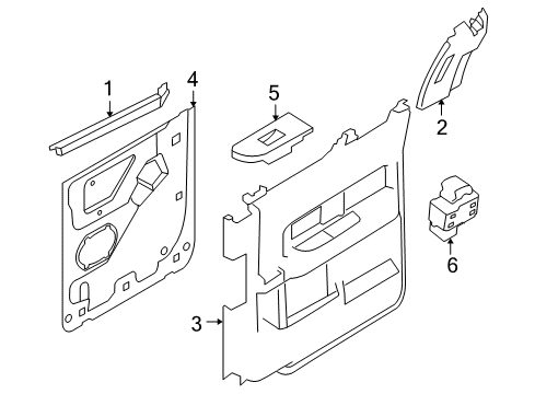 2009 Ford F-150 Front Door Diagram 3 - Thumbnail
