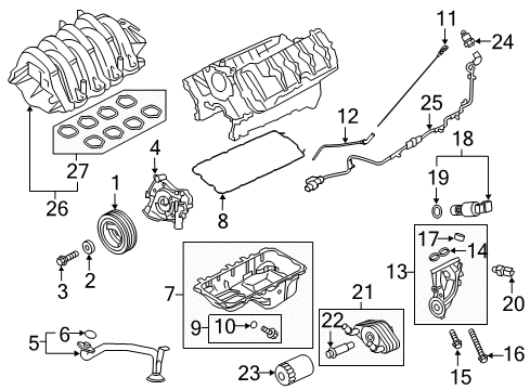 2018 Ford F-150 Fuel Gauge Sending Unit Diagram for JL3Z-9A299-B