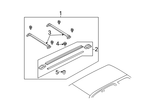 2003 Ford Escape Roof Rack Diagram 2 - Thumbnail