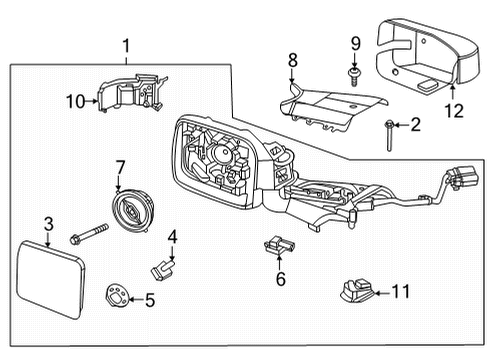 2021 Ford Bronco Front Camera Diagram for M2DZ-19G490-C