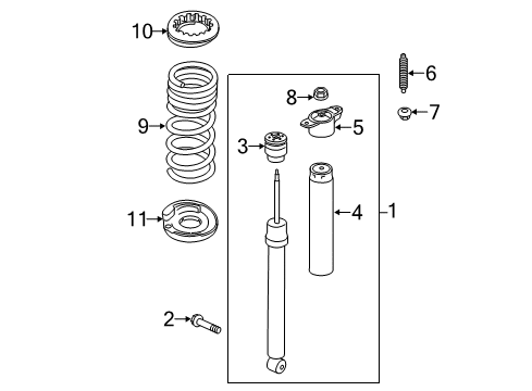 2019 Lincoln MKC Shocks & Components - Rear Diagram 2 - Thumbnail