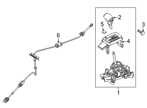 2006 Lincoln Zephyr Gear Shift Control - AT Diagram