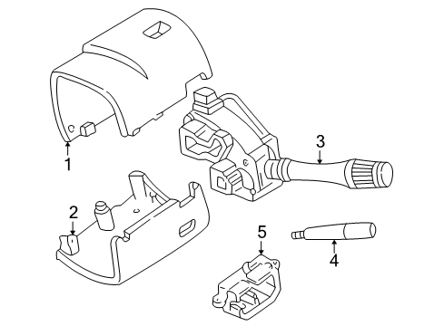 2000 Ford Mustang Ignition Lock, Electrical Diagram 2 - Thumbnail