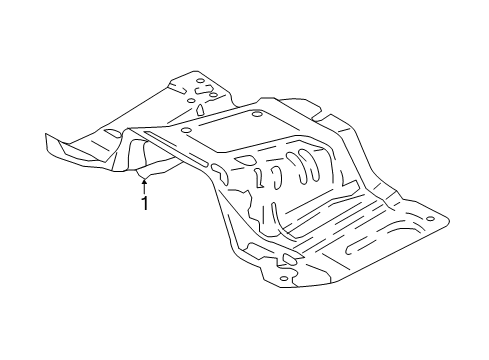 2019 Ford Expedition Heat & Sound Insulators Diagram