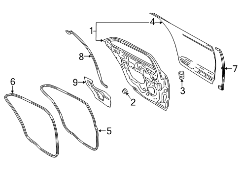 2019 Lincoln Continental Rear Door Diagram