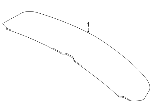 2010 Ford Focus Spoiler, Rear Diagram for 9S4Z-5444210-AB