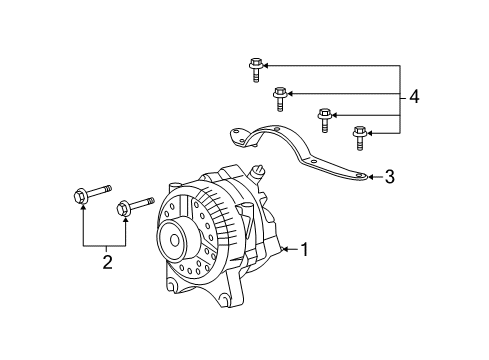 2010 Ford F-350 Super Duty Alternator Diagram 1 - Thumbnail