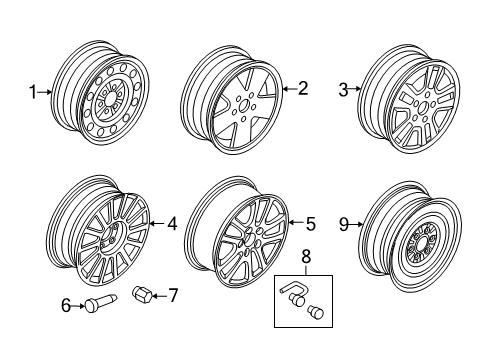 2008 Mercury Milan Wheels Diagram