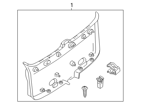 2010 Mercury Mariner Interior Trim - Lift Gate Diagram 2 - Thumbnail