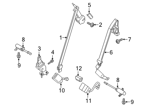 2017 Ford Edge Seat Belt Diagram
