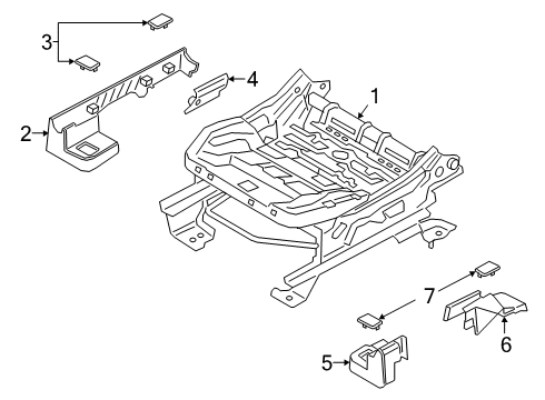 2022 Ford Escape Tracks & Components Diagram 3 - Thumbnail
