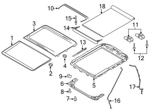 2020 Ford F-150 Sunroof Diagram 2 - Thumbnail