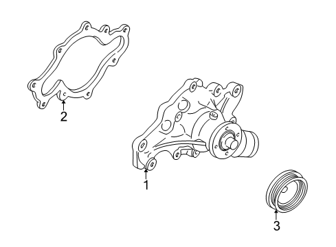 2002 Ford Excursion Water Pump Diagram 1 - Thumbnail