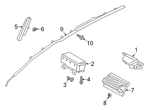 2013 Ford C-Max Air Bag Components Diagram 1 - Thumbnail