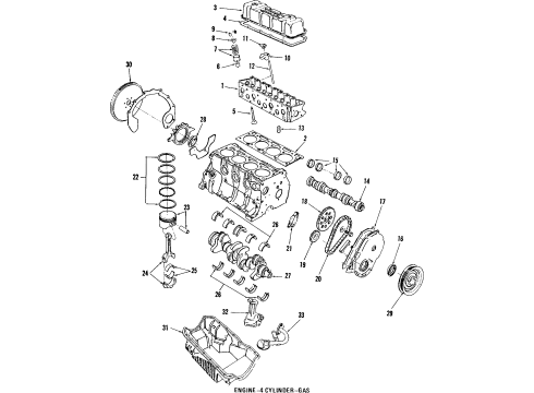 1986 Ford Tempo Oil Filter Diagram for E73Z6731A