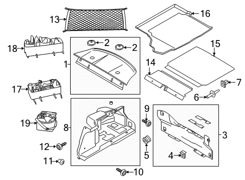 2022 Ford Mustang Interior Trim - Rear Body Diagram 2 - Thumbnail