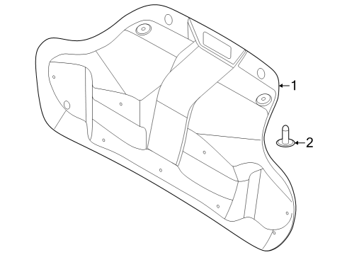 2024 Ford Mustang Interior Trim - Trunk Diagram 1 - Thumbnail
