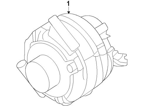 2017 Ford Transit Connect Alternator Diagram 1 - Thumbnail