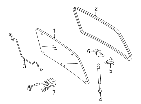 2007 Mercury Mariner Lift Gate Diagram 2 - Thumbnail
