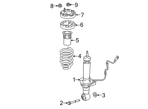 2019 Ford Expedition Struts & Components - Rear Diagram