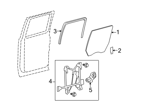 2014 Ford F-150 Rear Door Diagram 2 - Thumbnail