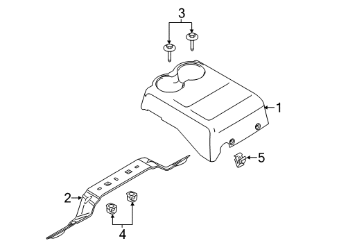 2012 Ford F-350 Super Duty Cup Holder Diagram for BC3Z-25045A36-AB