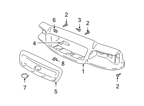 2006 Ford Crown Victoria Front Panel Diagram