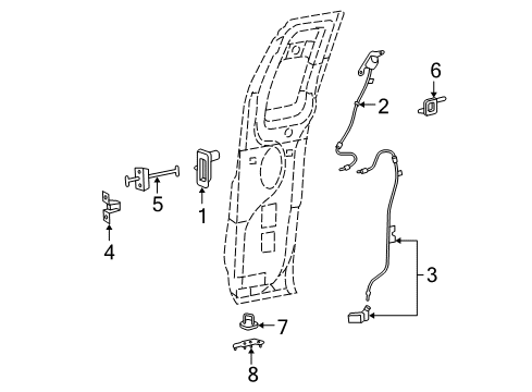 2004 Ford F-150 Door & Components Diagram 2 - Thumbnail