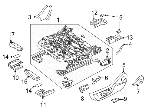 2021 Ford Mustang Tracks & Components Diagram 2 - Thumbnail