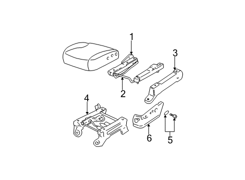 2001 Ford F-150 Tracks & Components Diagram 1 - Thumbnail