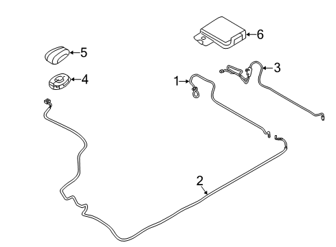 2012 Lincoln MKZ Antenna Cable Diagram for AH6Z-18812-A