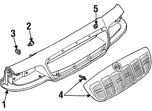 1999 Mercury Grand Marquis Front Panel Diagram