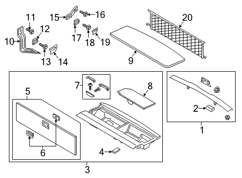 2024 Lincoln Navigator Interior Trim - Rear Body Diagram 1 - Thumbnail