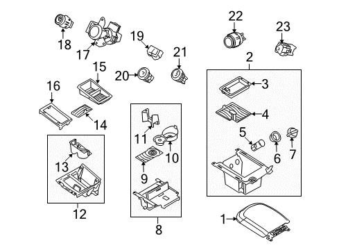 2010 Ford Taurus Ignition Lock Cylinder Diagram for 2L2Z-11582-B