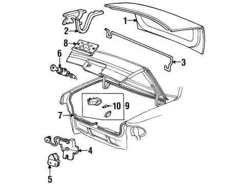 1995 Lincoln Continental Trunk Diagram