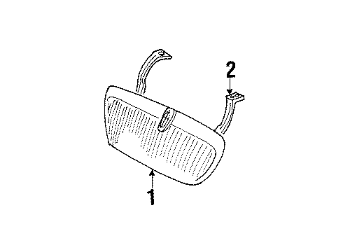 1999 Lincoln Navigator Grille Diagram for F85Z-8200-BA