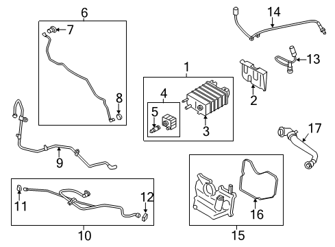 2016 Ford Escape Emission Components Diagram 2 - Thumbnail