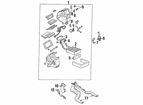 2002 Ford Escort Heater Core & Control Valve Diagram