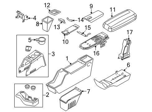 2010 Ford Ranger Console Diagram