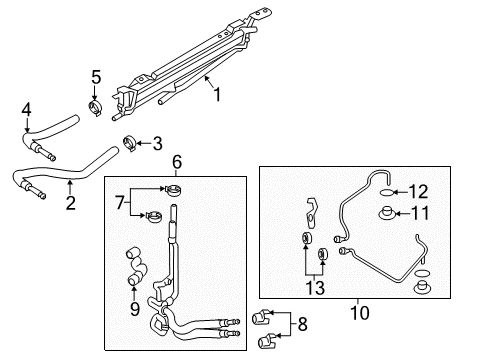 2017 Ford Police Interceptor Sedan Trans Oil Cooler Diagram 3 - Thumbnail