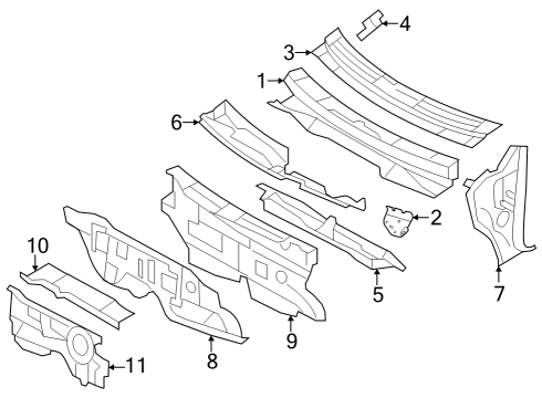 2010 Ford Edge Cowl Diagram