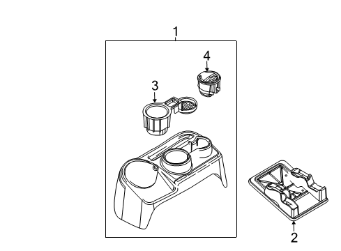 2009 Ford F-150 Front Console Diagram 2 - Thumbnail