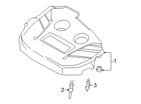 2017 Lincoln MKC Engine Appearance Cover Diagram 2 - Thumbnail