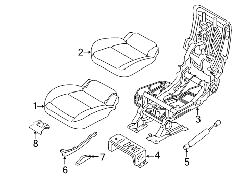2020 Ford Transit Connect Second Row Seats Diagram 2 - Thumbnail