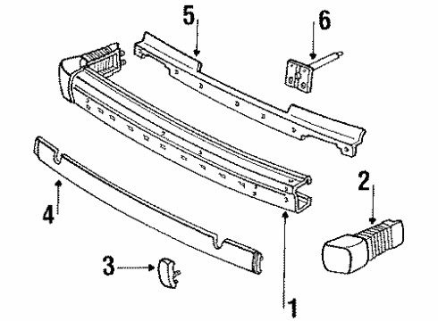 1985 Ford Tempo Front Bumper Diagram