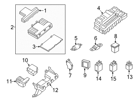 2016 Lincoln MKZ Junction Block Diagram for FG9Z-14A068-AD