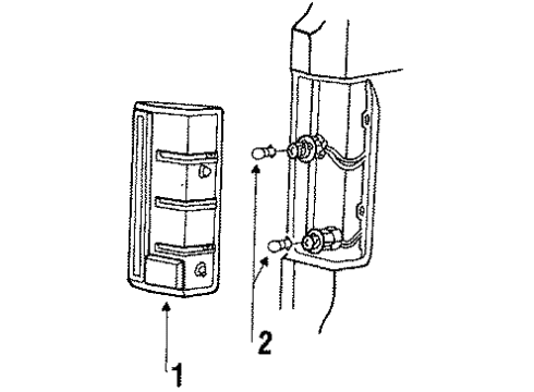 1986 Ford Bronco Tail Lamps Diagram