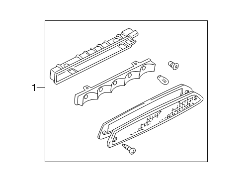 2005 Ford Escape High Mount Lamps Diagram 1 - Thumbnail