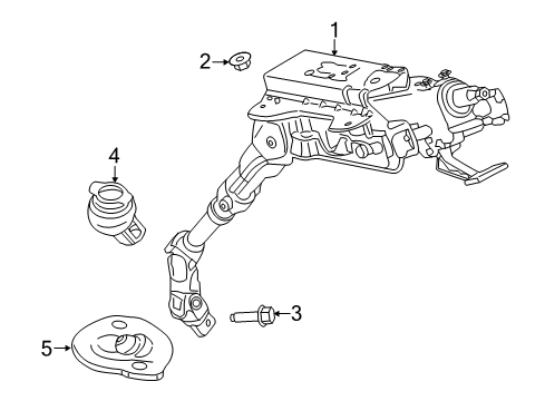2020 Ford Transit-150 Steering Column & Wheel, Steering Gear & Linkage Diagram 2 - Thumbnail