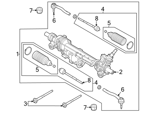 2022 Ford Bronco Gear Assembly Diagram for NB3Z-3504-A